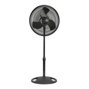 lot 7813 image: Lasko 16 Oscillating Pedestal Stand 3-Speed Fan, Model #S16500, Black