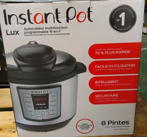 lot 7833 image: Instant Pot Lux 8QT 6-1 Multi-Use Programmable Pressure Cooker