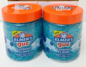 lot 7847 image: 2 pack - Elmers Gue PreMade Slime - Blueberry Cloud