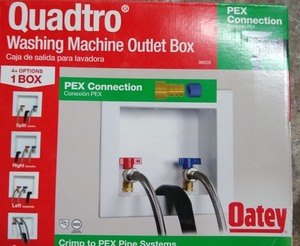 lot 7861 image: oatey company 38528 Quadtro, Washing Machine Outlet Box