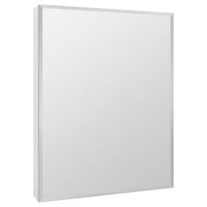 lot 7883 image: Style Selections 20-in x 26-in Rectangle Surface Mirrored Particleboard Medicine Cabinet