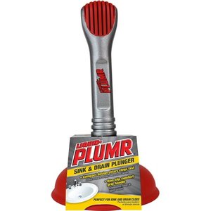 lot 7895 image: Plunger Liquid-Plumr Mini Plunger Unclog Flat Surface Drain Sink Shower Tub