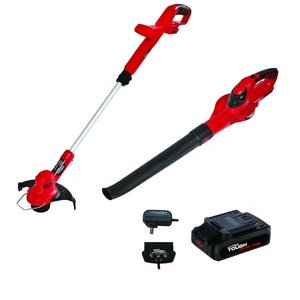 lot 7925 image: Hyper Tough 20V MAX Cordless Trimmer Sweeper Combo, HT19-401-003-07