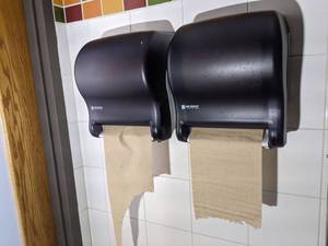 lot 7030 image: Two San Jamar Paper Towel Dispensers, 2 Eco Lab Soap Dispensers, Buyer Responsible For Removal