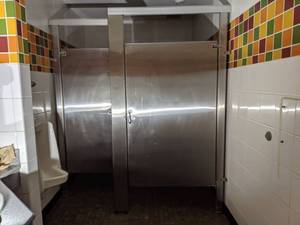 lot 7034 image: Bathroom Stalls, Buyer Responsible For Removal