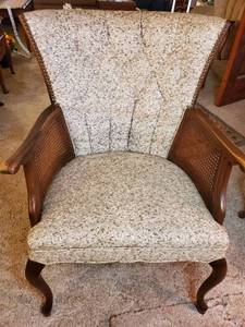 lot 2106 image: Vintage Cane Armchair&nbsp
