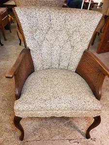 lot 2107 image: Vintage Cane Armchair&nbsp