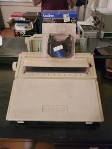 lot 2137 image: Brother Typewriter with Word Proccessor Accessory Kit