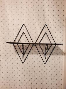 lot 2141 image: MCM Diamond Shape Wall Shelf