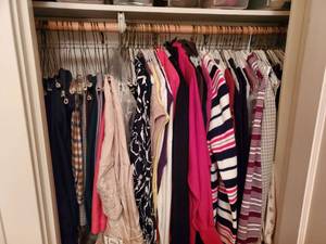 lot 7905 image: Full Closet of Womens Vintage Clothing Sizes Medium - XL