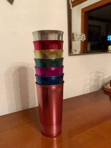 lot 7968 image: Set of 7 West Bend Aluminum Tumblers Location Kitchen