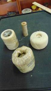 lot 10038 image: rolls of twine and heavy thread