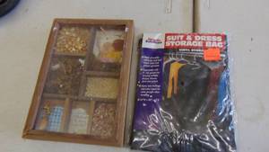 lot 10139 image: seed shadow box - suitdress storage bag