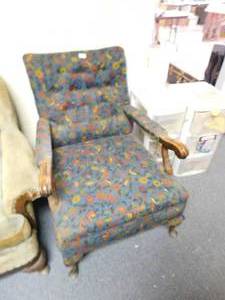 lot 10148 image: floral upholstered chair