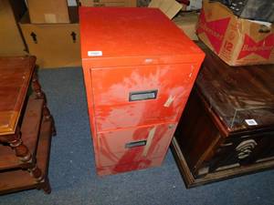 lot 10168 image: metal 2 drawer file cabinet