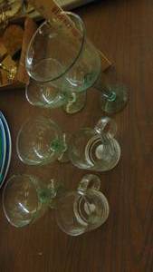 lot 10213 image: green glass and mugs