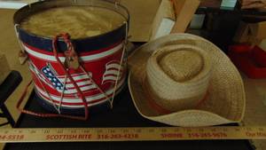 lot 10227 image: drum and hat