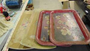 lot 10261 image: old metal trays