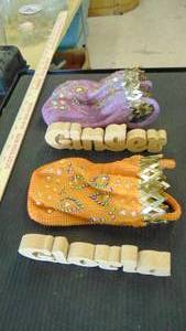 lot 10274 image: Gloria and Ginger wood signs