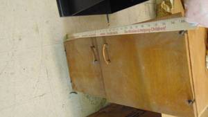 lot 10283 image: 2 door wooden cabinet