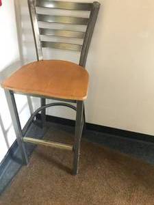 lot 1127 image: Wooden Bar Stool