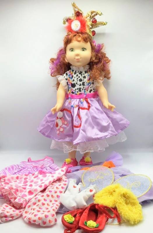lot 1019 image: Fancy Nancy Doll with Poodle Skirt Outfit
