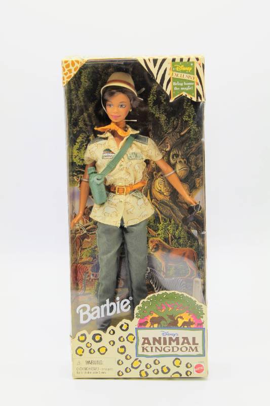 lot 1030 image: Mattel 1998 Disney Exclusive Animal Kingdom African American Barbie No. 20989 NRFB