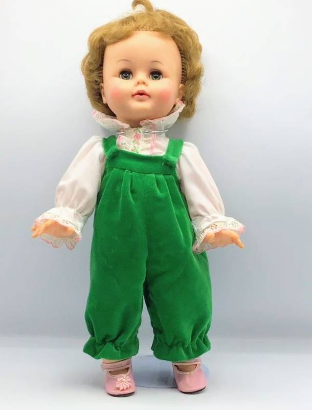 lot 1036 image: IDEAL TOY CORP Tiny Kissy Doll K-16 Kissing Still Works 16 in. 1960��s