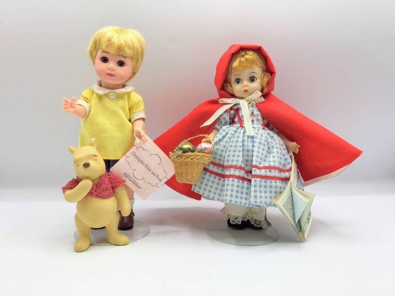 lot 1048 image: Madame Alexander Christopher Robin & Pooh and Little Red Riding Hood