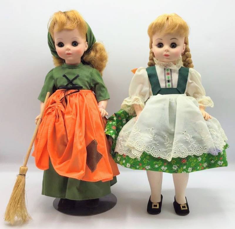 lot 1062 image: Madame Alexander Dolls Heidi and Cinderella