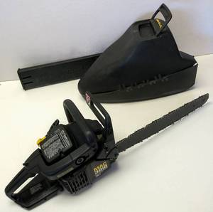 lot 112 image: Mcculloch Mac 3818 Chainsaw (NOT TESTED) Anti-Vibration 38cc (Model # 600038-81)  With Case