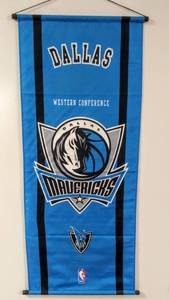 lot 133 image: Dallas Mavericks NBA - 2011 Western Conference Hanging Banner (3 8 L x 8 W)