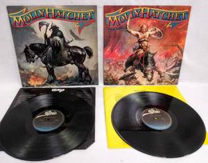 lot 139 image: 2 Molly Hatchet Albums  1978 Molly Hatchet & 1980 Beatin The Odds