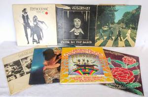 lot 5407 image: Vintage Albums  Fleetwood Mac Rumors , Paul McCartney, Beatles Abbey Road, Genenis, Rod Stewart, & More