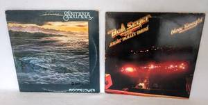 lot 5413 image: 1977 Santana MoonFlower & 1981 Bob Seger & the Silver Bullet Band Nine Tonight  Double Albums