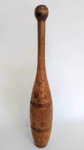 lot 5465 image: Vintage Antique Wooden Circus Juggling Pin
