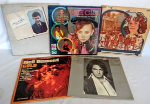 lot 5498 image: 5 Remarkable Vintage Albums  Johnny McLaughlin, Culture Club, Carol King, & 2 from Neil Diamond