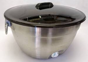 lot 5527 image: Large Coleman Stainless Party Cooler wLid  22 Wide x 12 Tall