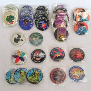 lot 5538 image: 29 Wichita River Festival Buttons  1980s, 90s & 2000s