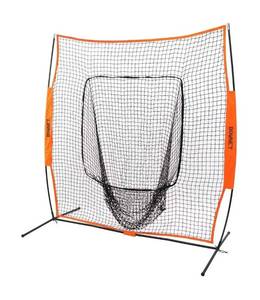lot 2138 image: Bownet Big Mouth PRO, Portable Baseball and Softball Hitting Net (8 x 8)