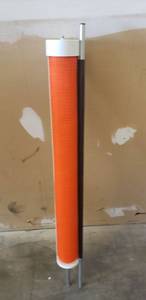 lot 4641 image: Kidkusion Inc. Retractable Driveway Guard, Adjustableup to 25, Orange