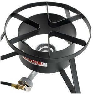 lot 4662 image: Bayou Classic High Pressure Cooker, 14 wide, 10 psi SP10 Cooker, Black, Weight 13.8lbs.