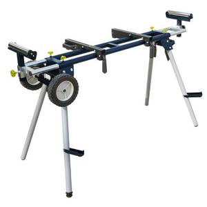 lot 4663 image: POWERTEC MT4000 Deluxe Portable Miter Saw Stand with Wheels
