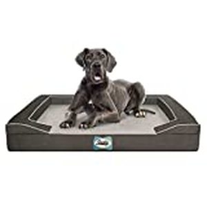 lot 4672 image: Sealy Dog Bed for Dogs, Modern Gray, X-Large
