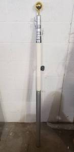 lot 4693 image: 20Ft Flagpole. 2 flag Capacity. End Cap And Instructions Included