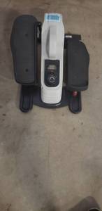 lot 4697 image: Sunny Health & Fitness Fully Assembled Magnetic Under Desk Elliptical �� SF-E3872, Grey