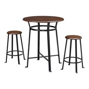 lot 4714 image: Dorel Living Montgomery 3-Piece Dining Set, Dark Mahogany -