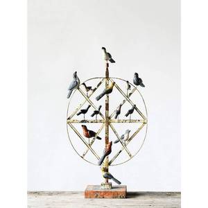 lot 4745 image: Decorative Figurine Birds on Wire - 3R Studios. Missing One Bird And Peg And Nut To Hold In Place