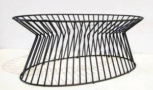 lot 2152 image: 36 Iron Pedestal Style Coffee Table Base