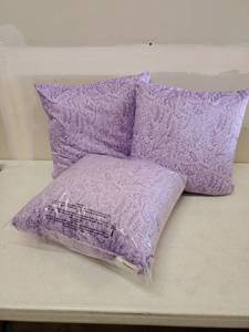 lot 4853 image: Porch And Den Deette Ditsy Violet Floral Patter Throw Pillows Set Of Three, 17x17